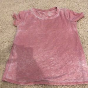 Poof burnout pink super soft tee shirt!